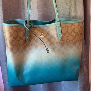 NEW Blue Coach bag